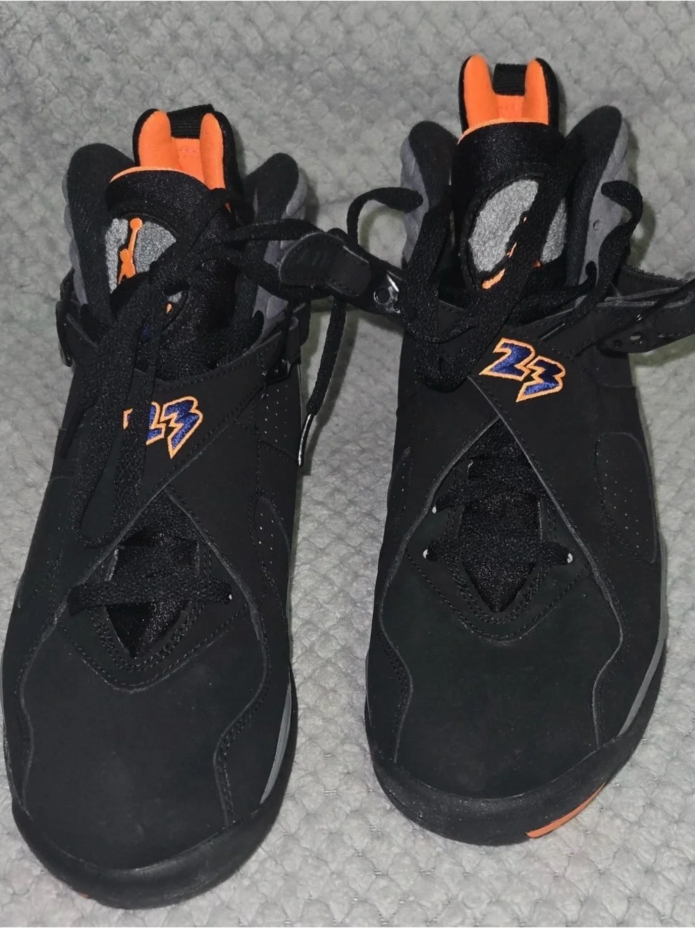 Nike Air Jordan (8) Men’s Black & Orange Basketball Shoes